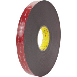 3M 5962F/1233 VHB™ Tape 5962F, Black, 12 mm x 33 m, 1.6 mm