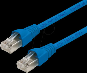 100008646 Patch cord RJ45 Cat.6A S/FTP 5 m blue