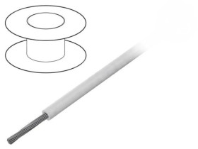 3053-WH001 Przewód na rolce 305m linka Cu 20AWG PVC biały 300V