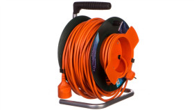 Przedłużacz Bębnowy Ogrodowy 1-Gniazdo Z/U 50M H05vv-F 3X1,5 P19150