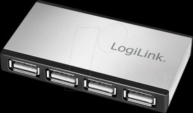 UA0404 USB 2.0 hub, 4-port, including power supply unit