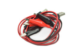 Double Alligator Clip to USB Male Cable Pack