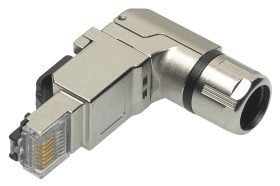 Złącze RJ45 Męski Złącze RJ45 Montaż na kablu Cat5e, Cat6a Molex, 90°, 8P8C-żyłowe