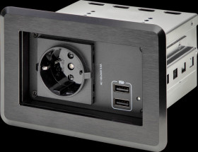 KITBZPOWEU Conference table - desk connector panel