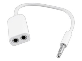 Przejściówka wtyk Jack 3,5mm 4p na 2 x gniazdo 3,5mm stereo