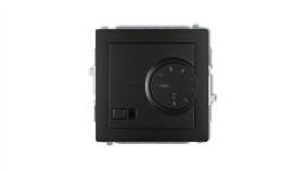Deco Regulator Temperatury Elektroniczny Z Czujnikiem Powietrznym Czarny Mat...