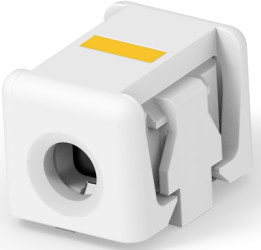 Connector, 1 pole, pitch 0.16 mm, straight, natural, 2106431-1