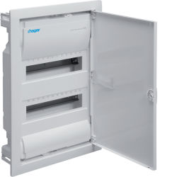 HAGER, Rozdzielnia 2x12, p/t IP30, VOLTA, dzrzwi biale,