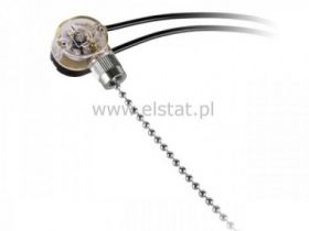 Przełącznik włączany cięgnem ON-OFF srebrny