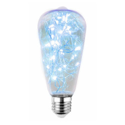 Żarówka LED E27 2W dekoracyjna niebieska ST64