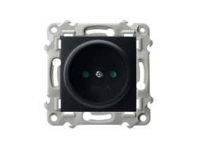 SZAFIR Gniazdo pojedyncze z przesłonami czarny metalik GP-1ZP/m/33 OSPEL