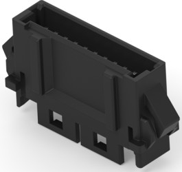 Pin header, 11 pole, pitch 1.5 mm, straight, black, 3-292215-1