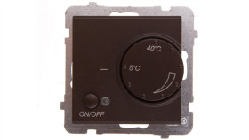 Sonata Regulator Temperatury /Czujnik Podłogowy/ Czekoladowy Metalik Rtp-1R/M/40