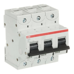 Wyłącznik nadprądowy MCB, Typ K, 3-biegunowy, 63A, 240V, ABB, S800S