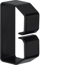 tehalit Klamra do przewodów BA6 40x60mm PVC czarna B400603