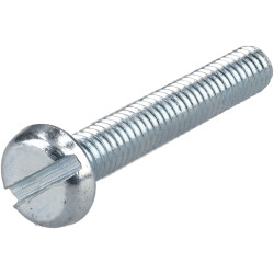 R-TECH 337022 Slotted Pan Head Machine Screws BZP M4 25mm - Pack Of 100