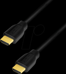 CH0101 HDMI cable, A/M to A/M, 4K/60 Hz, CCS, black, 2 m