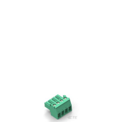 TE Connectivity 1986371-4 Box Str Plug 3.5mm Green LH 4 Contacts