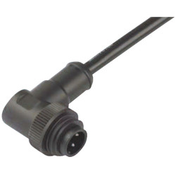 Binder 79-0237-20-07 M Angled Cable Mnt 6+PE Pin with Crimp Termination