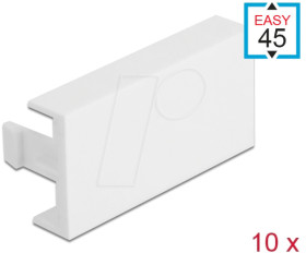81301 Easy 45 Module Cover Plate 45 x 22.5 mm 10 pieces white