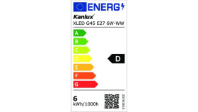 Żarówka Led E27 Xled G45 E27 6W-Ww-M 810Lm 2700K Barwa Ciepła 29632