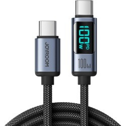 Kabel Joyroom Prism Series A16 USB-C / USB-C 100W 1.2m z wyświetlaczem LED