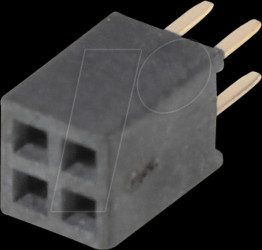 10120650 socket connector 1,27mm 2x2 straight