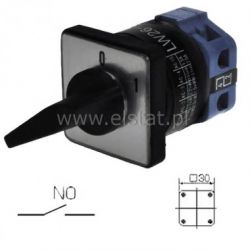 Wyłącznik 10A, 1tor, 1war ( 0-1 ) 30x30mm