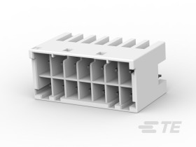 Listwa stykowa PCB 14-pinowe Grace Inhertia raster: 3.3 mm Pionowy 2-rzędowe TE Connectivity Płyta250 V W osłonie