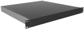 Aluminum enclosure, (L x W x H) 44 x 422 x 457 mm, black (RAL 9005), IP32, RM1U1918SBK