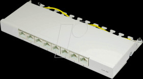 GC-N0117 Patchpanel 0,5U, Cat.6a, 8 Port, grey