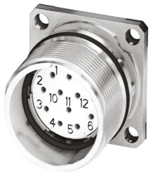 Złącze wielostykowe przemysłowe 17-pinowe M23 Montaż w przegrodzie Gniazdo Phoenix Contact