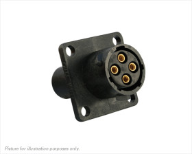 Złącze wielostykowe przemysłowe 19-pinowe Montaż na kołnierzu Wtyczka Souriau Sunbank by Eaton