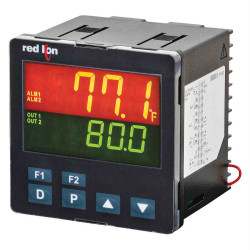 Regulator temperatury PID panelowy Red Lion Uz: 100 240 V AC wyjście 4-20 ma, Przekaźnik 2-wyjściowy wejście Analogowa