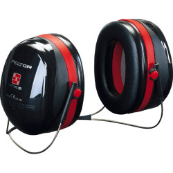 3M&#x2122; PELTOR&#x2122; Optime&#x2122; III Earmuffs, 35 dB, Black/Red, Neckband, H540B-412-SV