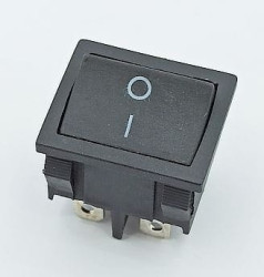 Przełącznik kołyskowy czarny stabilny ON-OFF