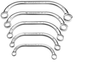 Zestaw kluczy płasko-oczkowych Zestaw kluczy oczkowych przesuniętych Facom 10 x 12 → 19 x 22 mm 5 szt.