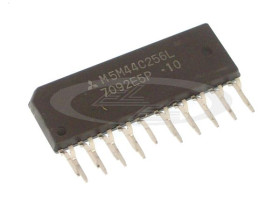 układ M5M44C256L10 DRAM 256Kx4 ZIP-20 MITSUBISHI