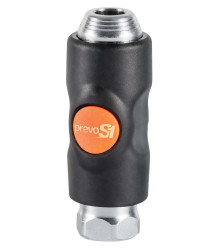 Szybkozłączka bezpieczna PREVOST G 1/4 żeńskie rodzaj Żeński Gwintowany Korpus z materiałów kompozytowych 1/4in