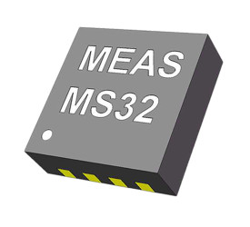 Inklinometr Czujniki nachylenia Montaż powierzchniowy TE Connectivity TDFN 2-osiowy