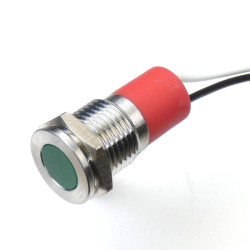 Panel LED 12V, zielona 12mm LED Wyprowadzenia CML Innovative Technologies