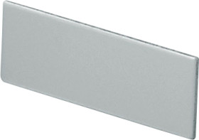 Front plate, aluminum, (W x H) 36 x 14.6 mm, gray, A9104111