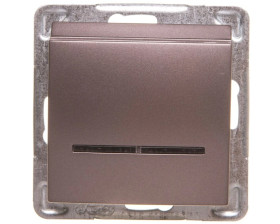 IMPRESJA Łącznik hotelowy z podświetleniem tytan ŁP-15YS/m/23