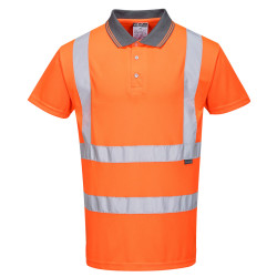 Poloshirt Hi Vis Orange - Rail Track Spe
