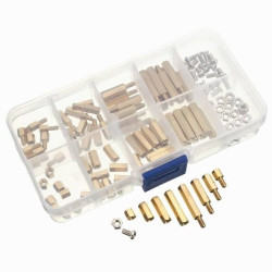 ZESTAW ŚRUBEK I PODKŁADEK DYSTANSOWYCH M3 120 SZT Z/W ORAZ W/W