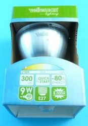 R62 PLASTIC 9W E-27 LAE-1C3K 240V 2700K