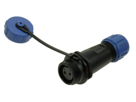 Gniazdo; SP1311C/S2I-C; 2 tory; lutowany; 2,0mm2; 4-6,5mm; SP13; na przewód; IP68; 13A; 250V; Weipu; RoHS