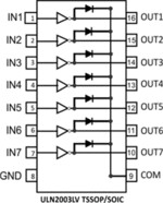 8V, 7-ch NMOS array low-side driver | D | 16 | -40 to 85