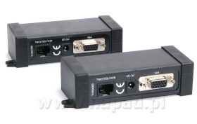 TRVGA-300-P - aktywny nadajnik i odbiornik VGA po skrętce