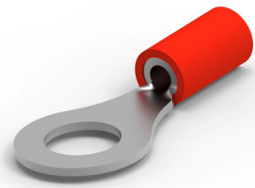 Insulated ring cable lug, 1.0-2.5 mm², AWG 16 to 14, 6.7 mm, M6, blue, 342145-1